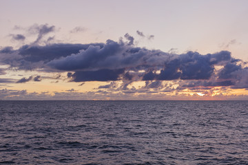 Fototapeta premium Sunset over sea