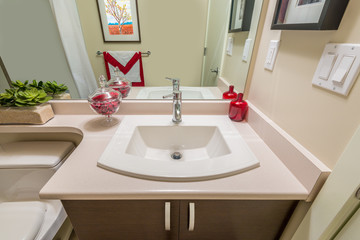 Fragment of a luxury bathroom