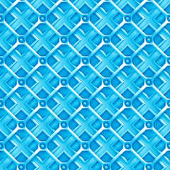 blue 3d background with a grid over square shapes (seamless)