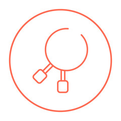 Dental pliers line icon.