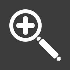 Fototapeta premium zoom plus icon