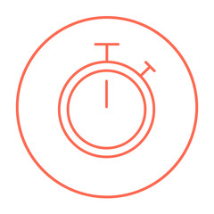 Stopwatch line icon.