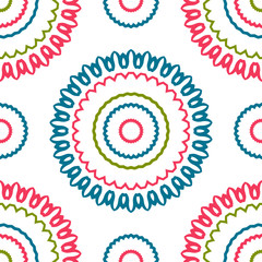 Vintage universal different seamless eastern patterns (tiling). Endless texture can be used for wallpaper, pattern fill, web page background, surface textures clothes. Retro geometric ornament.