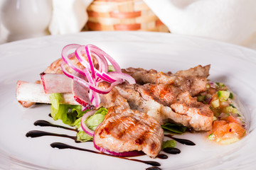 Lamb with vegetables