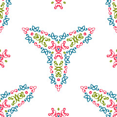 Vintage universal different seamless eastern patterns (tiling). Endless texture can be used for wallpaper, pattern fill, web page background, surface textures clothes. Retro geometric ornament.