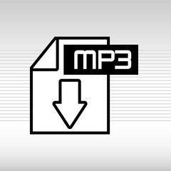 Fototapeta premium musical sound icon design 