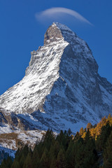 Amazing landscape of Matterhorn from Zermatt, Alps, Switzerland
