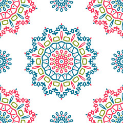 Vintage universal different seamless eastern patterns (tiling). Endless texture can be used for wallpaper, pattern fill, web page background, surface textures clothes. Retro geometric ornament.