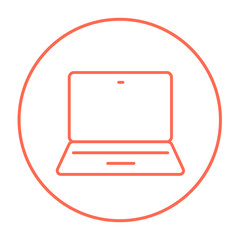 Laptop line icon