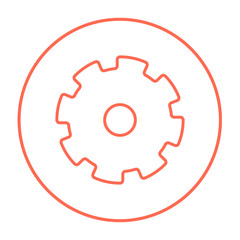 Gear line icon