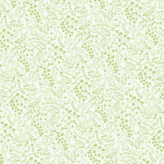 Doodles hand drawn branches background pattern.Silhouette