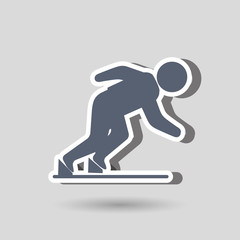 Fototapeta premium runner avatar design 