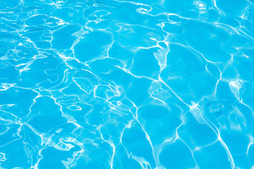 Beautiful Gentle wave in swimming pool