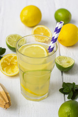 Vitamin refreshing cocktail with citrus and honey