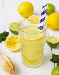 Vitamin refreshing cocktail with citrus and honey