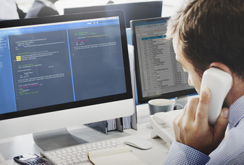 Software Programming Web Development Concept