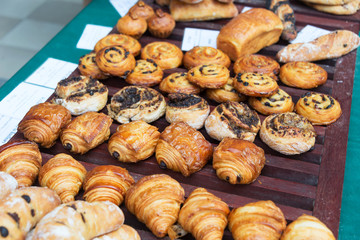 Cookie in market place with soft light