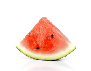 Watermelon slices,Fruit for summer on white background.