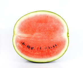 Watermelon cut half,Fruit for summer on white background.