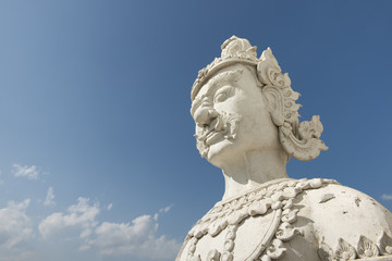 Thai style guardian giant at the temple, Bangkok,Thailand