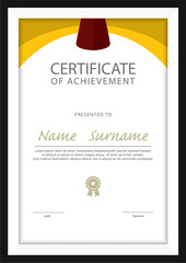 certificate template,diploma layout,A4 size ,vector