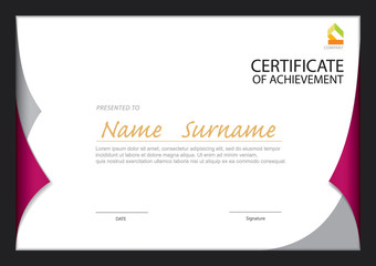 certificate template,diploma layout,A4 size ,vector