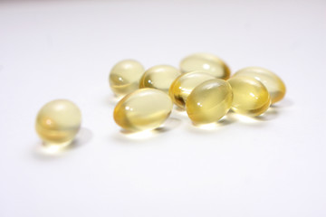 Soft gels Isolated on White