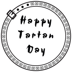 Symbolic character Happy Tartan Day