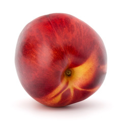 Nectarine fruit isolated on white background close up