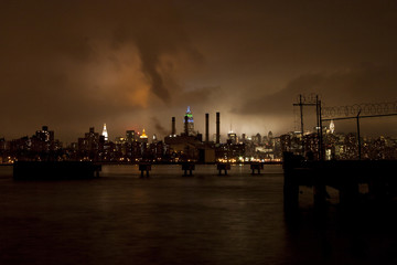 Steamy Manhattan seen from Williamsburg at Night
Cold-Winter