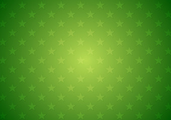 Abstract green stars vector background