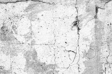 Wall fragment with attritions and cracks