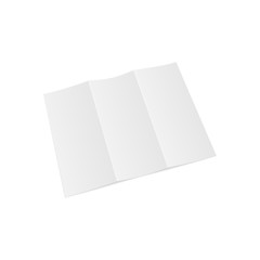 Trifold opened Paper Letter Template