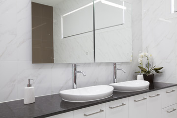 Modern double bathroom