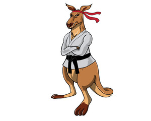 Kangaroo Character - Sensei