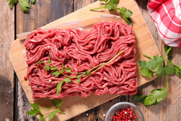 raw minced beef