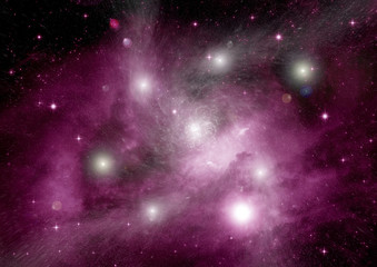 galaxy in a free space