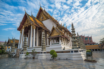 Fototapeta na wymiar Wat Suthat temple in Bangkok, Thailand
