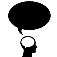 Icon/Hintergrund: Integer kommunizieren – schwarz-weiß, Vektor, freigestellt