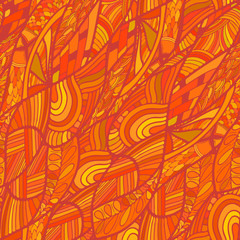 Naklejka na ściany i meble Abstract red Seamless ethnic pattern. Vector illustration
