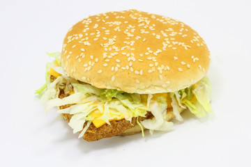 Grilled Chicken Beef  Burger Sandwich