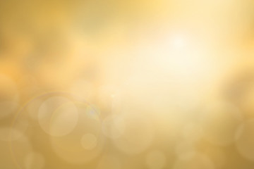 Abstract yellow sunset blurred background