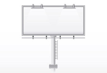 Blank billboard, vector illustration