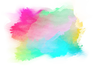 Abstract colorful watercolor background. Digital art painting.