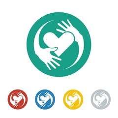 Charity logo icon Vector
