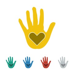 Charity logo icon Vector