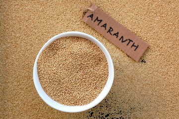 Amaranth in the bowl