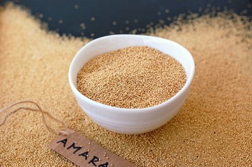 Amaranth in the bowl