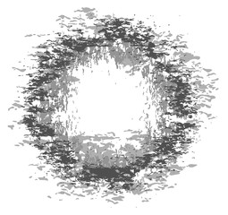 grunge circle, grayscle, black and white textured circle