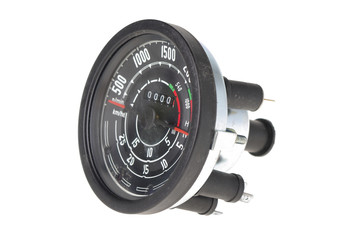 vehicle counter, speedometer isolated on white
